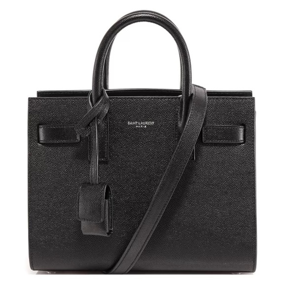 Saint Laurent Handbags - Saint Laurent Nano Sac De Jour Grained - Black